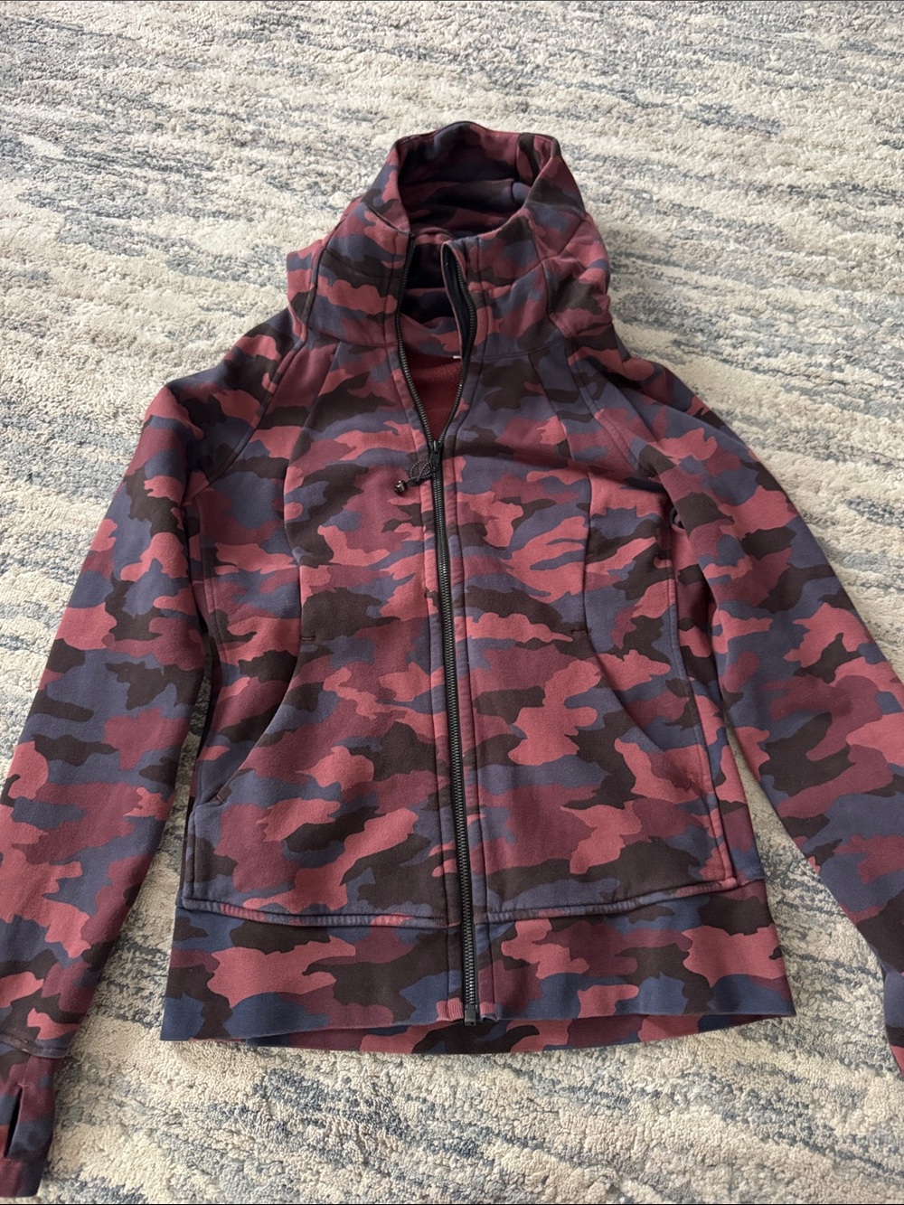 Lulu scuba zip up hoodie